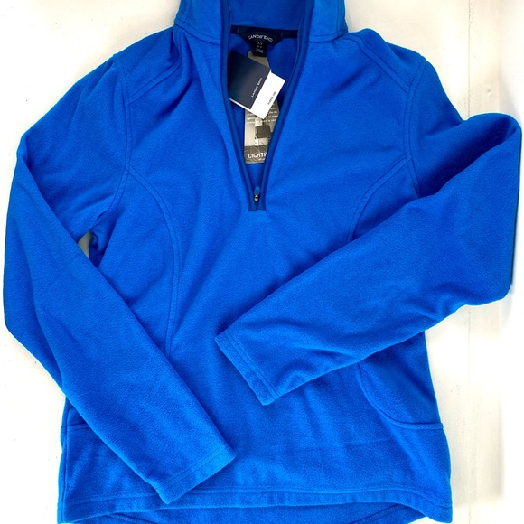Lands’ End | Intense Blue Fleece Pullover XS NWOT - Picture 10 of 10